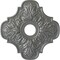 Ekena Millwork Peralta Ceiling Medallion (Fits Canopies up to 4 5/8"), 17 3/4"OD x 3 1/8"ID x 1"P, Silver CM17PESLS - alternate 1